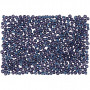 Rocailles, donkerblauw, afm 15/0 , d 1,7 mm, gatgrootte 0,5-0,8 mm, 500 gr/ 1 zak