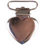 Oneindige harten Seleclips metalen hart - 1 stuk
