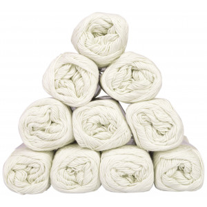 Mayflower Cotton 8/4 Junior Garnpakke Unicolor 1486 Lys Mintgrøn - 10 stk