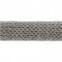 Rondgebreide tube, grijs, B: 15 mm, 10 m/ 1 rol