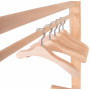 fromWOOD Mini Kledingrek Met Hangers Hout 31x18x31cm