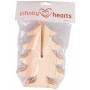 Infinity Hearts Kabouter Kerstboom Hout 18cm - 2 stk