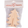 Infinity Hearts Kabouter Kerstboom Hout 12cm - 2 stk