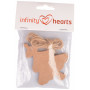 Infinity Hearts Cadeaulabels Kerstboom Karton Bruin 9x7cm - 10 stk