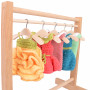 fromWOOD Mini hangers voor kledingrek hout 11x5,5cm - 5 stuks