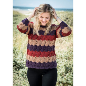Mayflower Sweater met strepen en kant - Breipatroon Sweater - maat S - XXXL