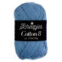 Scheepjes Cotton 8 Garen Unicolor 711 Jeansblauw