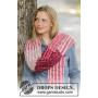Raspberry Hug by DROPS Design - Breipatroon sjaal 173x32cm