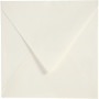 Enveloppe, formaat 16x16 cm, 120 g, onbewerkt wit, 50st.