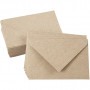 Gerecyclede envelop, naturel, afmeting envelop 7,8x11,5 cm, 120 gr, 50 stuk/ 1 doos