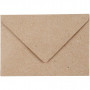 Gerecyclede envelop, naturel, afmeting envelop 7,8x11,5 cm, 120 gr, 50 stuk/ 1 doos