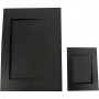 Passepartout lijsten, zwart, afm A4+A6 , 180 gr, 2x60 stuk/ 1 doos