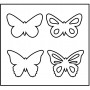 Snijmal, afmeting 14x15,25 cm, dikte 15 mm, vlinder, 1 st.