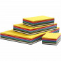 Gekleurd Karton, diverse kleuren, A2,A3,A4,A5,A6, 180 gr, 1800 div vellen/ 1 doos