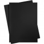 Gekleurd Karton, zwart, 460x640 mm, 210-220 gr, 25 vel/ 1 doos