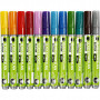 Glas- & Porseleinstiften, diverse kleuren, lijndikte 2-4 mm, semi-dekkend, 12 stuk/ 1 doos