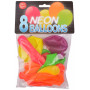 Bini Balloons Ballonnen Neon Diverse kleuren Ø26cm - 8 stk