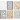 Kartonblok, zwart, naturel, grijs, wit, A6, 104x146 mm, 200 gr, 24 stuk/ 1 doos
