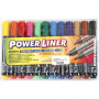Power Liner, lijndikte: 1,5-3 mm, ass. kleuren, 12 stuks.