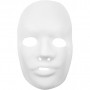 Masker, wit, H: 24 cm, B: 15,5 cm, 12 stuk/ 1 doos