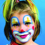 Eulenspiegel Schmink - schminkset, kont. kleuren, clown, 1set
