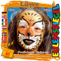 Eulenspiegel Schmink - Motieven set, diverse kleuren, leeuw, 1 set