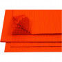 Harmonica papier, oranje, 28x17,8 cm, 8 vel/ 1 doos