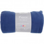 Fleece, L: 125 cm, B: 150 cm, blauw, 1 stuk, 200 g/m2