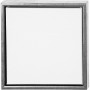 ArtistLine Canvas met frame, buitenafmetingen 34x34 cm, diepte 3 cm, wit, antiek zilver, Canvasformaat 30x30 cm, 1pc.