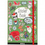 Stickerboek, kerstmotieven, formaat 11,5x17 cm, 1 stuk, 76 vellen