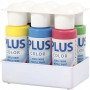 Plus Color hobbyverf - kleurschool, primaire kleuren, inclusief handleiding kleurschool, 6x60ml