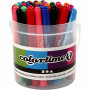 Colortime stiften, diverse kleuren, lijndikte 5 mm, 42 stuk/ 1 doos