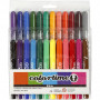 Colortime stiften, diverse kleuren, lijndikte 5 mm, 24 stuk/ 1 doos