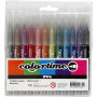 Colortime glittermarker, lijndikte: 4,2 mm, ass. kleuren, 12st.
