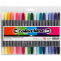 Colortime dubbele marker, lijndikte: 2,3+3,6 mm, complementaire kleuren, 20st.