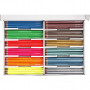 Colortime Kleurpotloden, metallic kleuren, neon kleuren, L: 17,45 cm, vulling 3 mm, 144 stuk/ 1 doos