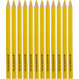 Kleurpotloden, geel, L: 17,45 cm, vulling 5 mm, JUMBO, 12 stuk/ 1 doos
