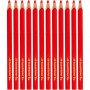 Kleurpotloden, rood, L: 17,45 cm, vulling 5 mm, JUMBO, 12 stuk/ 1 doos