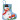 Permin borduurset kerstkous sneeuwpop 7x8cm