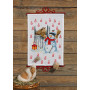 Permin borduurset kerstkalender sneeuwpop &amp; paard 32x45cm
