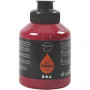 Acryl Verf, donkerrood, semi-glanzend, semi-transparant, 500 ml/ 1 fles