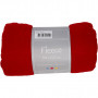 Fleece, rood, L: 125 cm, B: 150 cm, 200 gr, 1 stuk