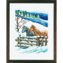 Permin borduurset Afbeelding winter vouw 29x37cm