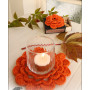 Pumpkin Blossom by DROPS Design - Haakpatroon roos en kaarsenhouder 