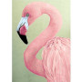 Wizardi Diamond Painting Pakket Roze Flamingo 27x38cm
