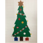 Strijkkralenpatroon Kerstboom met versiering 58-72-87cm van Rito Krea