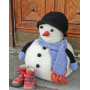 Frank by DROPS Design - Breipatroon sneeuwpop met sjaal en muts 36cm