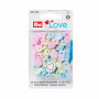 Prym Love Color Snaps Plastic Hart 12,4mm Ass. Roze/Blauw/Groen - 30 stuks