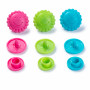 Prym Love Color Snaps Plastic Bloem 13,6mm Ass. Roze/Groen/Turquoise - 30 stuks