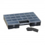 Hobbydoos/Plastic Box Deluxe voor Kralen/Buttons 8-20 vakken Zwart 35,5x25,5x5,6cm
